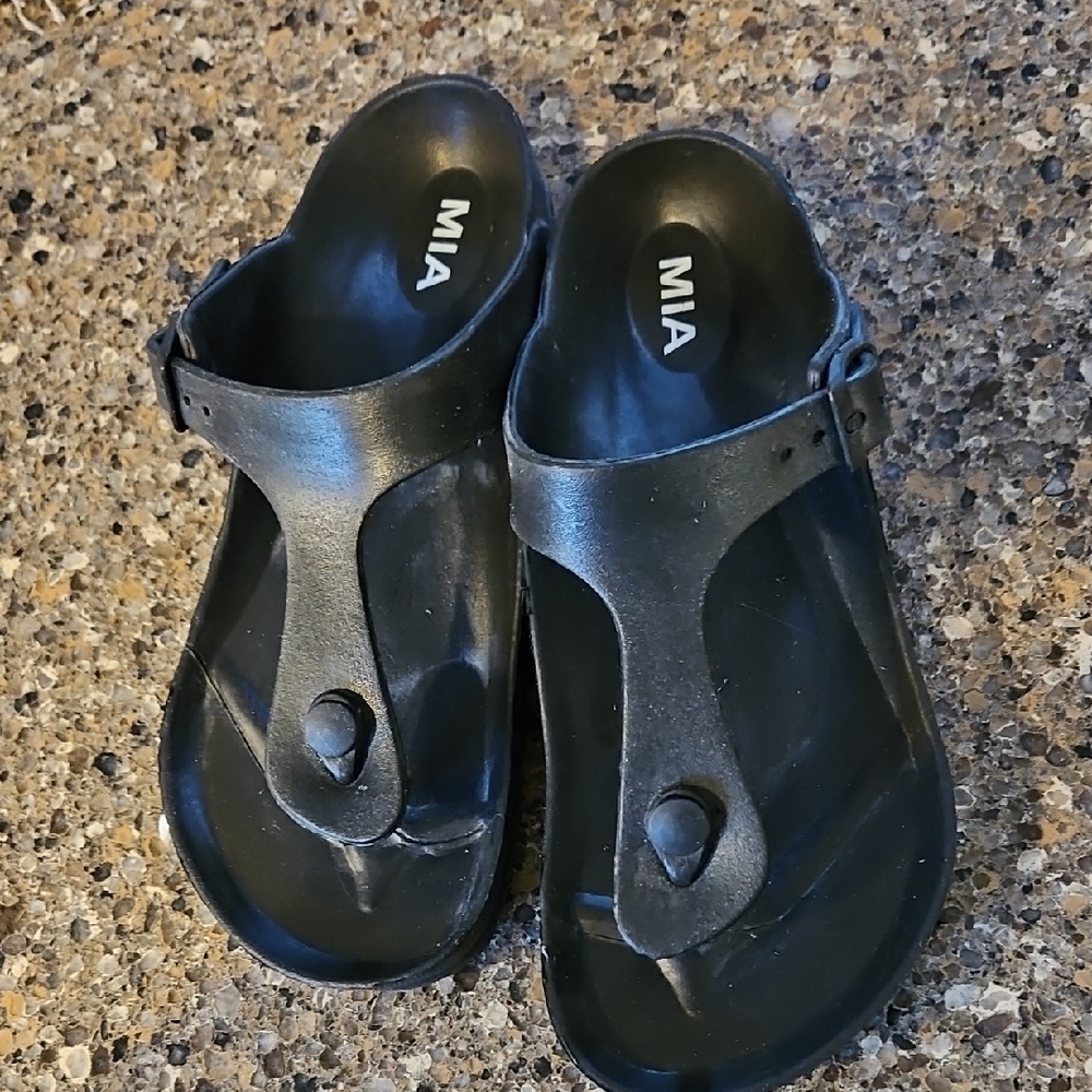 MIA Black Slide Sandals SIZE 9
